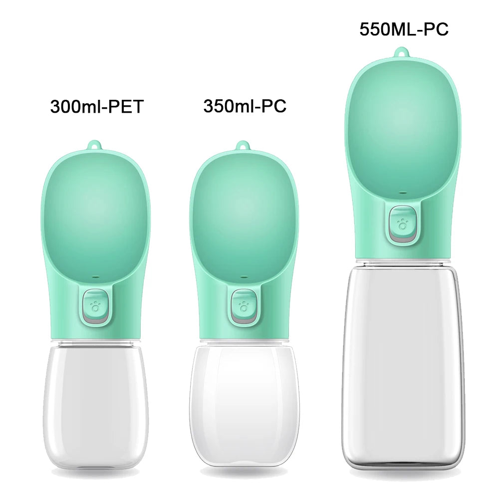 Gourde Distributeur d'eau, anti-fuite, pour les voyages et les promenades menades, pour animaux de compagnie