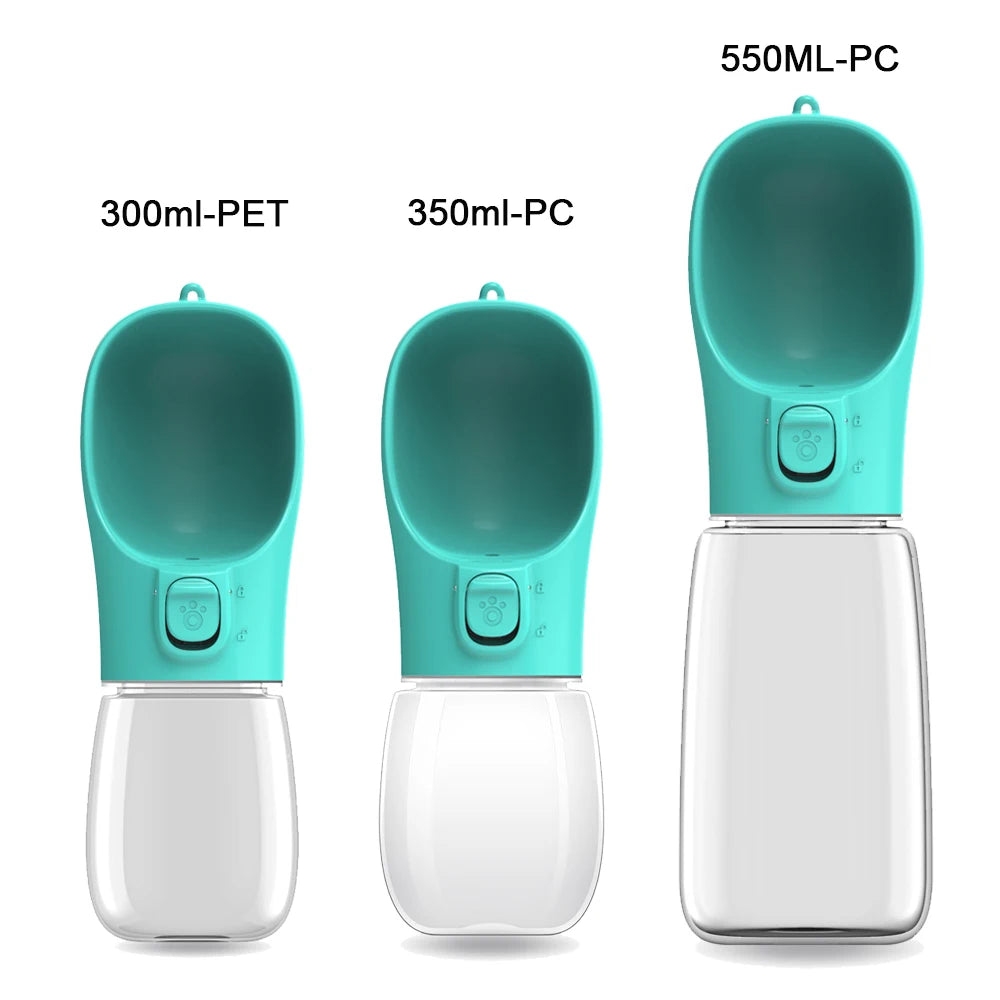 Gourde Distributeur d'eau, anti-fuite, pour les voyages et les promenades menades, pour animaux de compagnie