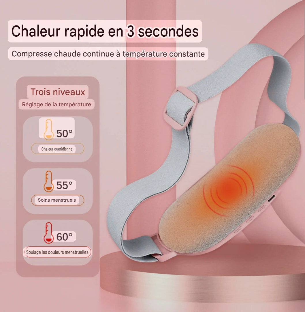 Ceinture Chauffante Menstruelle – Massage Vibrations & Chaleur