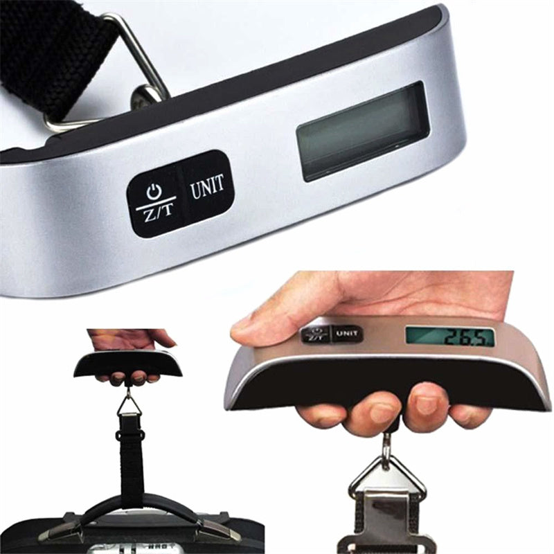⚖️ Balance à Bagages Portable Électronique – Jusqu’à 50 kg – Écran LCD Rétroéclairé