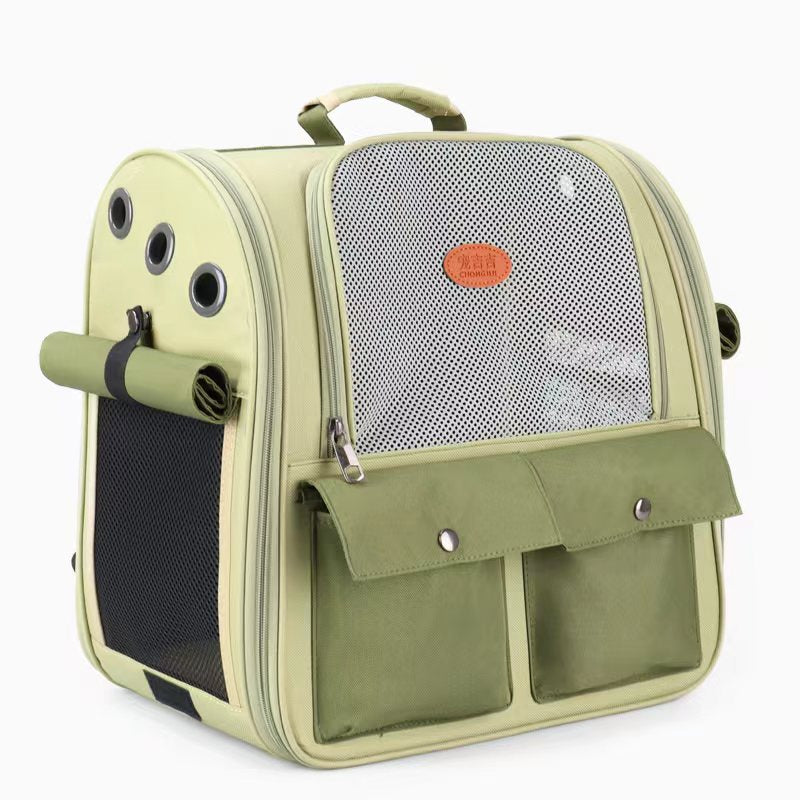 🎒 Sac à Dos de Transport Respirant pour Chats & Petits Chiens – Élégant, Spacieux et Confortable