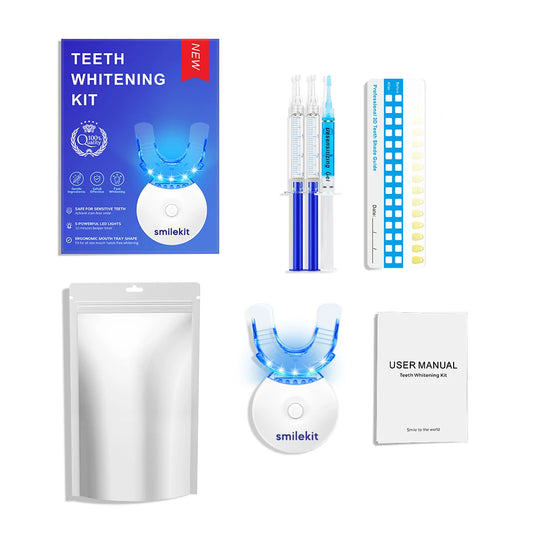 🦷✨ Kit Blanchiment Dentaire Complet LED + Gel 35%