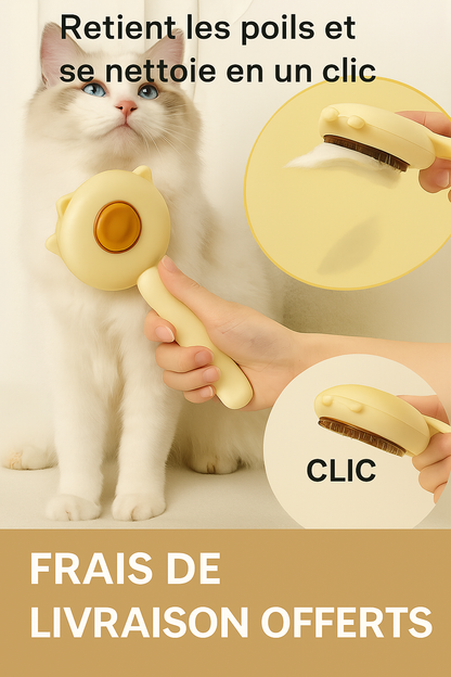 Brosse de Toilette Animaux– Chats, Chiens, Lapins...