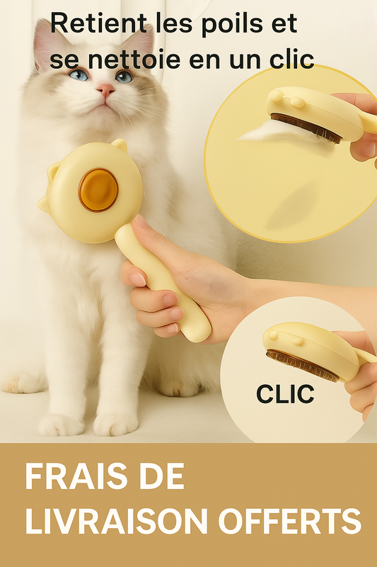 Brosse de Toilette Animaux– Chats, Chiens, Lapins...