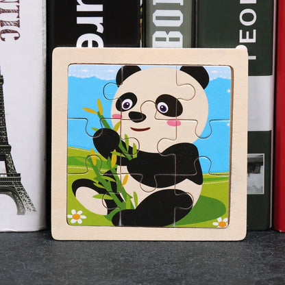 👉 Puzzle Éducatif en Bois pour Enfants (Animaux & Véhicules)  Jouet Montessori 3D dès 3 ans