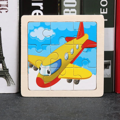 👉 Puzzle Éducatif en Bois pour Enfants (Animaux & Véhicules)  Jouet Montessori 3D dès 3 ans