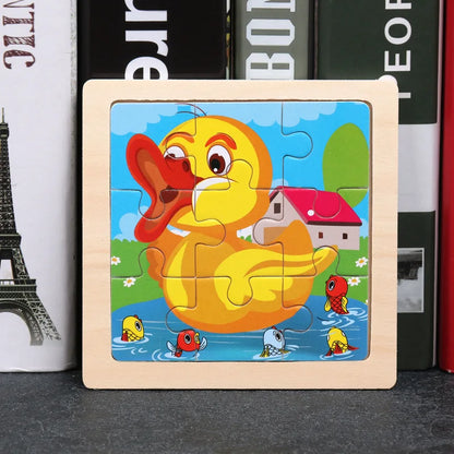 👉 Puzzle Éducatif en Bois pour Enfants (Animaux & Véhicules)  Jouet Montessori 3D dès 3 ans