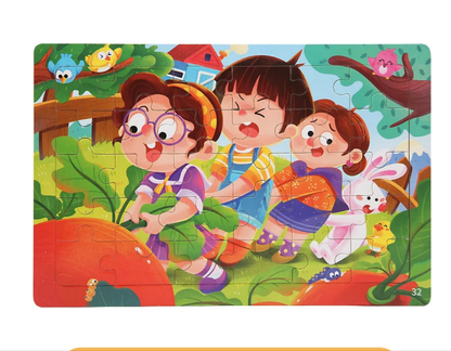 Puzzle en bois 30 pcs – Dinosaures, Sirène ou Camion de pompiers : explore, découvre, grandis ! “Stimule la concentration, la mémoire visuelle et la motricité fine – Jouet éducatif, sain et adorable."