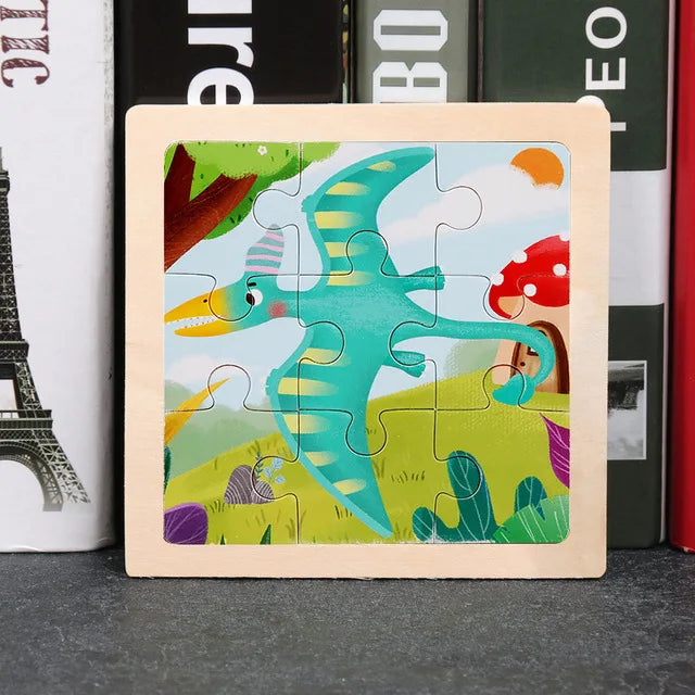 👉 Puzzle Éducatif en Bois pour Enfants (Animaux & Véhicules)  Jouet Montessori 3D dès 3 ans