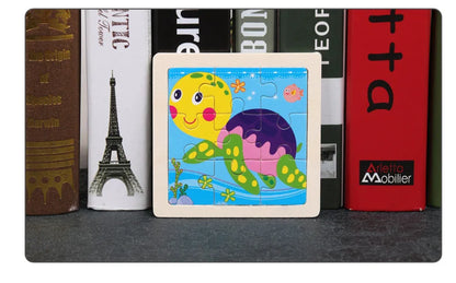 👉 Puzzle Éducatif en Bois pour Enfants (Animaux & Véhicules)  Jouet Montessori 3D dès 3 ans