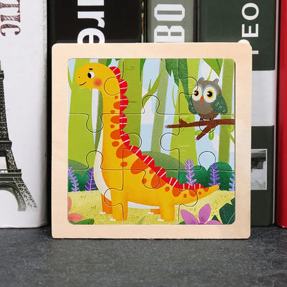👉 Puzzle Éducatif en Bois pour Enfants (Animaux & Véhicules)  Jouet Montessori 3D dès 3 ans