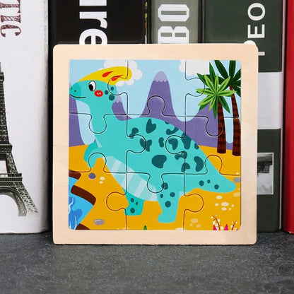 👉 Puzzle Éducatif en Bois pour Enfants (Animaux & Véhicules)  Jouet Montessori 3D dès 3 ans
