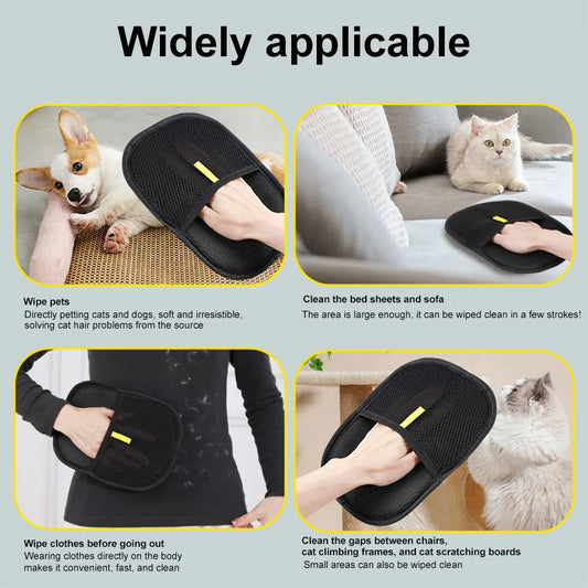Gant pour enlever les poils d'animaux, gants pour enlever les poils d'animaux, brosse pour démêlage, pour chats et chiens
