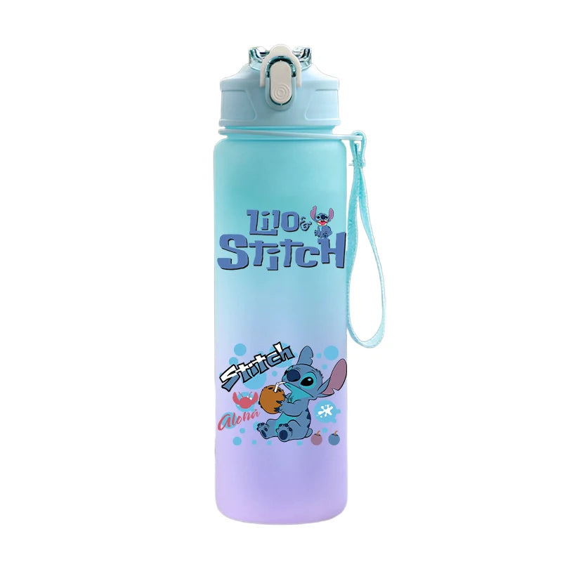 Bouteille d'eau Disney Lilo et Stitch, grande capacité, 750 ml, portable, idéale pour les sports de plein air, idée cadeau pour enfants