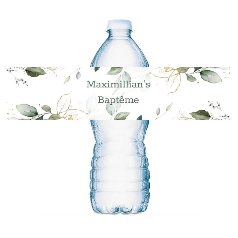 30 étiquettes personnalisées pour bouteilles – Anniversaire, Mariage, Baptême, Événements – Waterproof