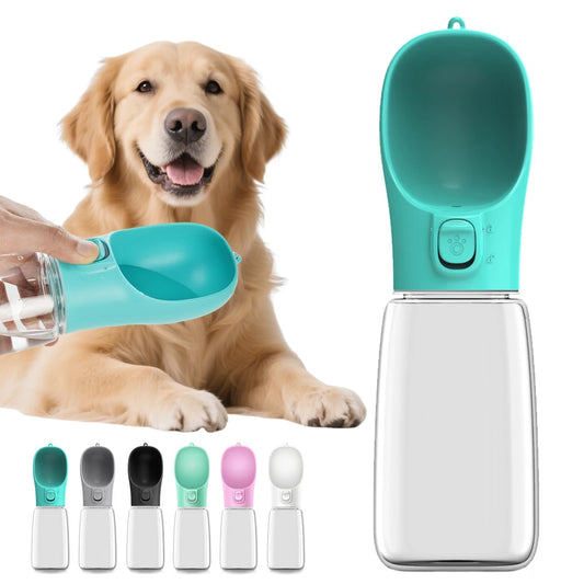 Gourde Distributeur d'eau, anti-fuite, pour les voyages et les promenades menades, pour animaux de compagnie