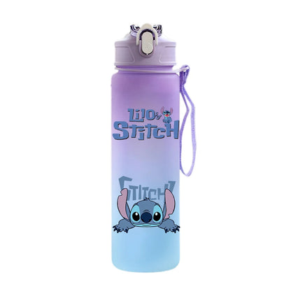 Bouteille d'eau Disney Lilo et Stitch, grande capacité, 750 ml, portable, idéale pour les sports de plein air, idée cadeau pour enfants