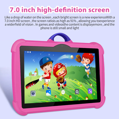 Tablette Éducative Enfant 7'' – Android, 64 Go, Étui Résistant, Jeux & Apprentissage Ludique – Idée Cadeau Parfaite !"