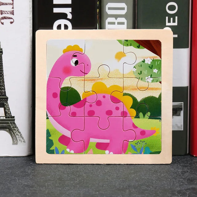 👉 Puzzle Éducatif en Bois pour Enfants (Animaux & Véhicules)  Jouet Montessori 3D dès 3 ans