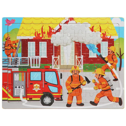Puzzle en bois 80 pièces – éducatif & coloré – Contes & Animaux