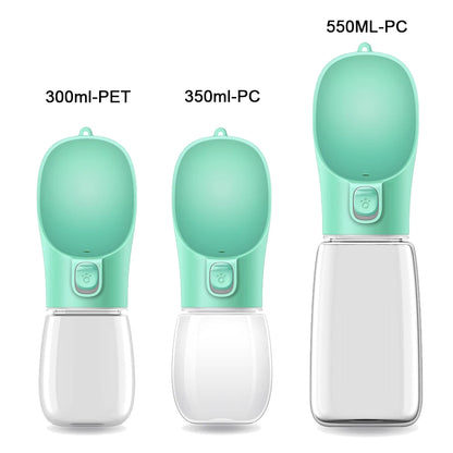 Gourde Distributeur d'eau, anti-fuite, pour les voyages et les promenades menades, pour animaux de compagnie