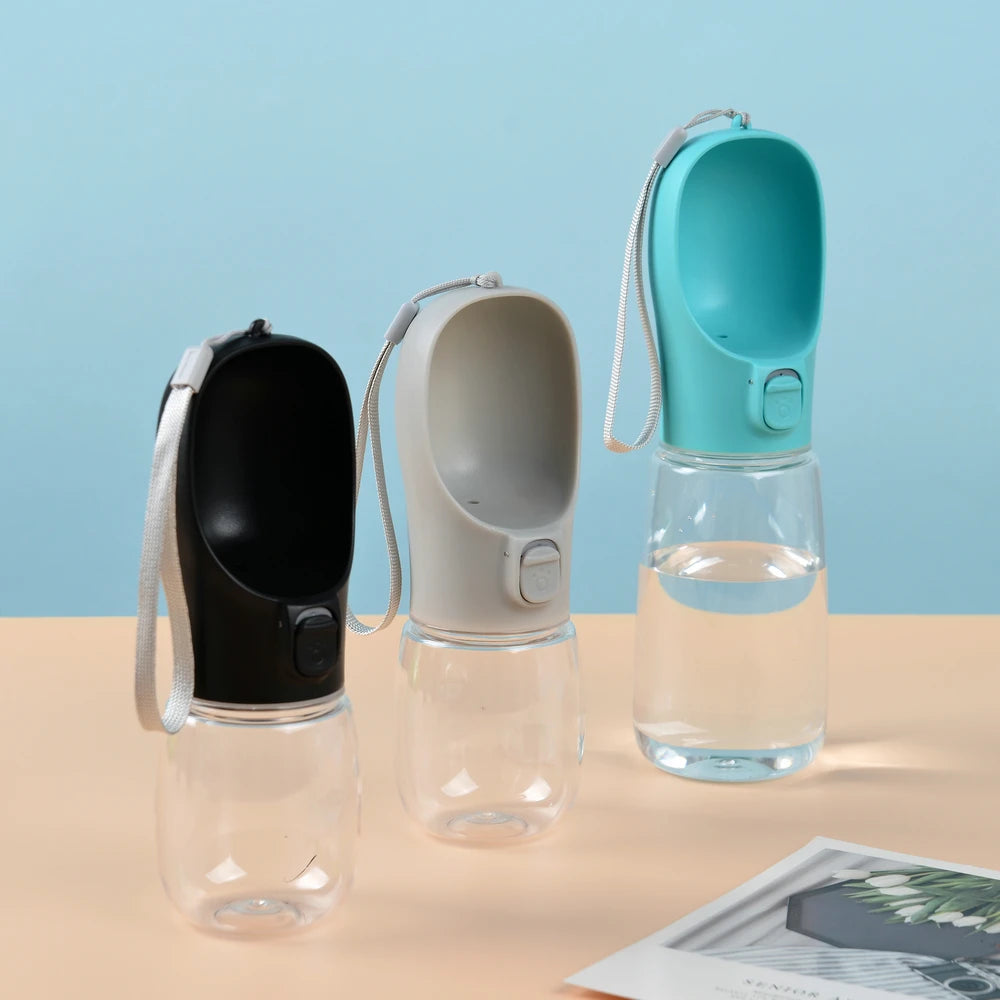 Gourde Distributeur d'eau, anti-fuite, pour les voyages et les promenades menades, pour animaux de compagnie