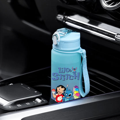 Bouteille d'eau Disney Lilo et Stitch, grande capacité, 750 ml, portable, idéale pour les sports de plein air, idée cadeau pour enfants