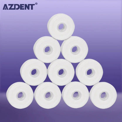 🦷 Fil Dentaire AZDENT – 10 Rouleaux de 50 m à la Menthe