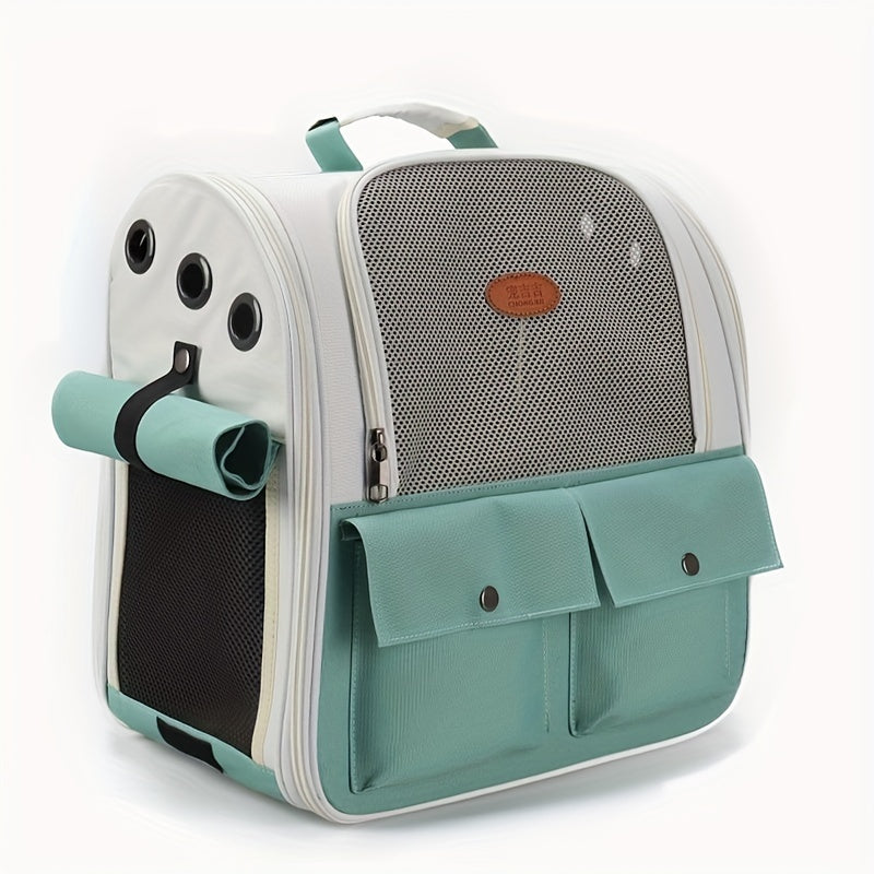 🎒 Sac à Dos de Transport Respirant pour Chats & Petits Chiens – Élégant, Spacieux et Confortable