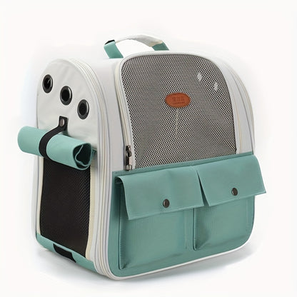 🎒 Sac à Dos de Transport Respirant pour Chats & Petits Chiens – Élégant, Spacieux et Confortable