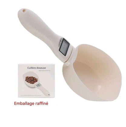 Cuillère balance électronique 4 en 1 – Mesure g, ml, cup, oz – Idéal cuisine & croquettes animaux