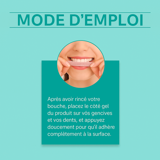 🦷 Bandelettes blanchissantes pour des dents blanches