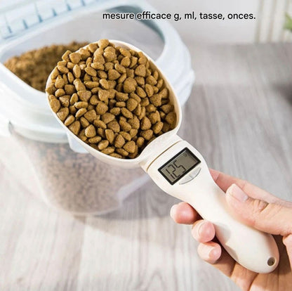 Cuillère balance électronique 4 en 1 – Mesure g, ml, cup, oz – Idéal cuisine & croquettes animaux