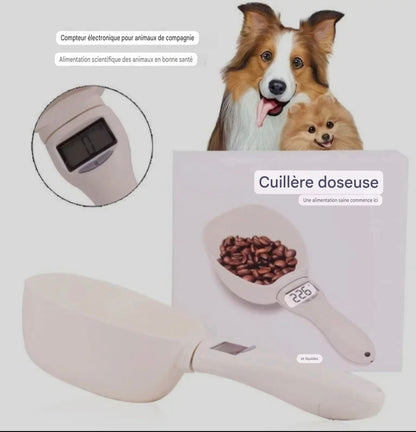 Cuillère balance électronique 4 en 1 – Mesure g, ml, cup, oz – Idéal cuisine & croquettes animaux