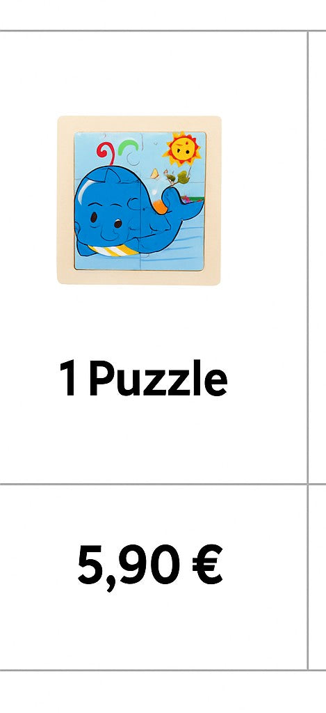 👉 Puzzle Éducatif en Bois pour Enfants (Animaux & Véhicules)  Jouet Montessori 3D dès 3 ans