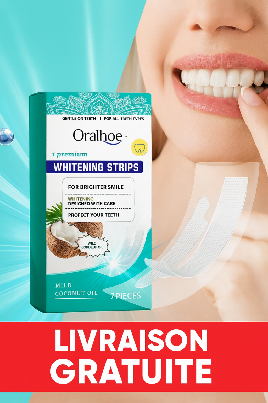 🦷 Bandelettes blanchissantes pour des dents blanches