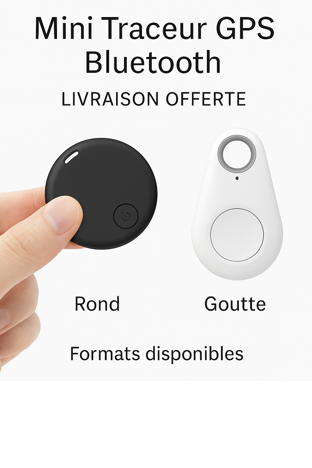 Mini Traceur GPS Bluetooth – Porte-clés Intelligent Anti-Perte