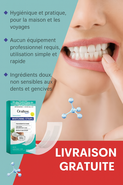 🦷 Bandelettes blanchissantes pour des dents blanches
